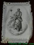 ESTAMPAS BORDADAS Y CALADAS RELIGIOSAS - HOLY CARD LACE - S. XIX