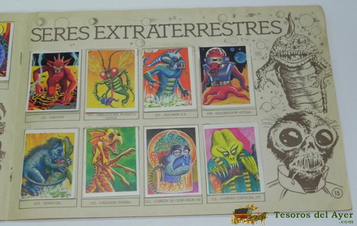 Album de cromos MONSTRUOS