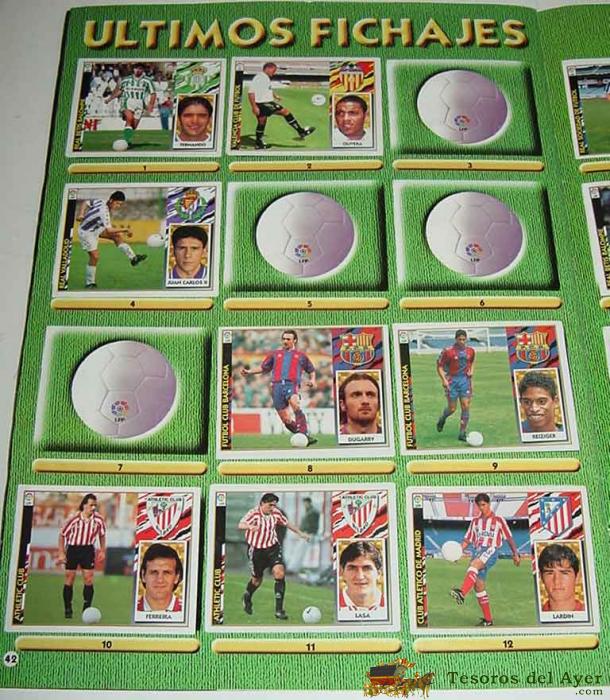 · COLECCIONISMO DEPORTIVO · FUTBOL · ANTIGUO ALBUM DE CROMOS  FUTBOL LIGA 96 97 - EDICIONES ESTE - CONTIENE 140 CROMOS + 13 FICHAJES.