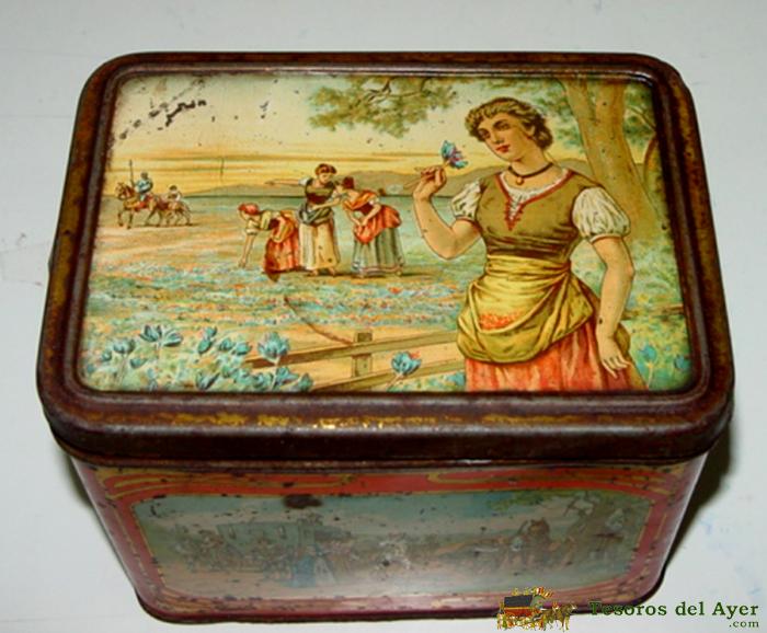 TesorosDelAyer.com · Old Antique Vintage Tin Box · Old tins boxes